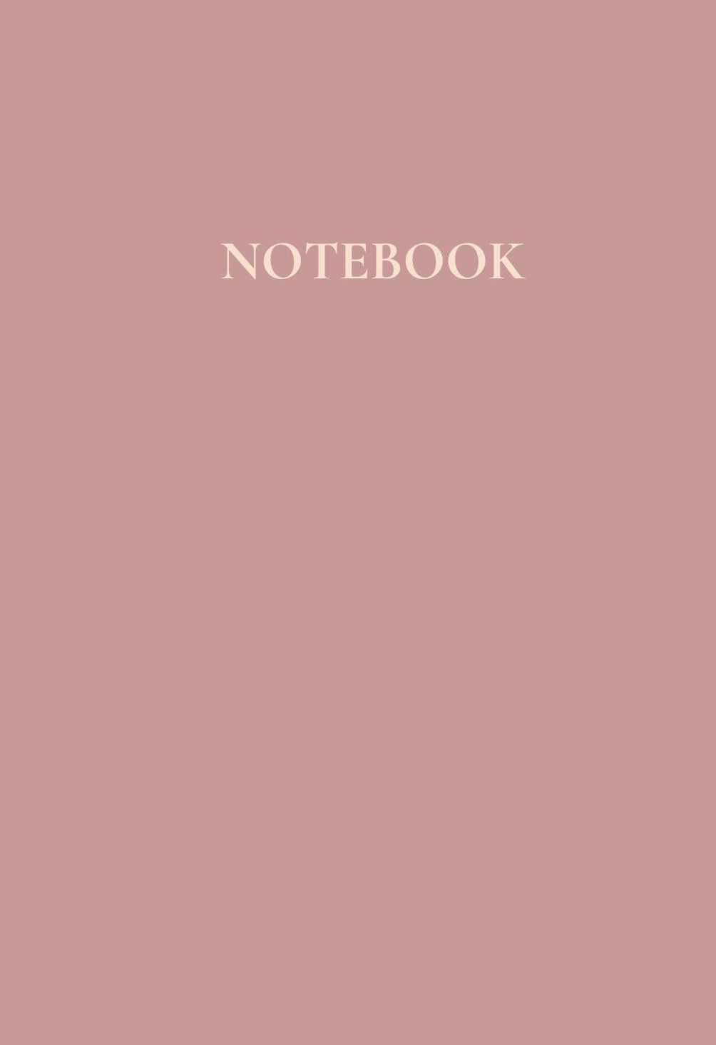 Notebook with To-List and Goals Section | 6 x 9" | Paperback | 120 Pages | Dusty Rose