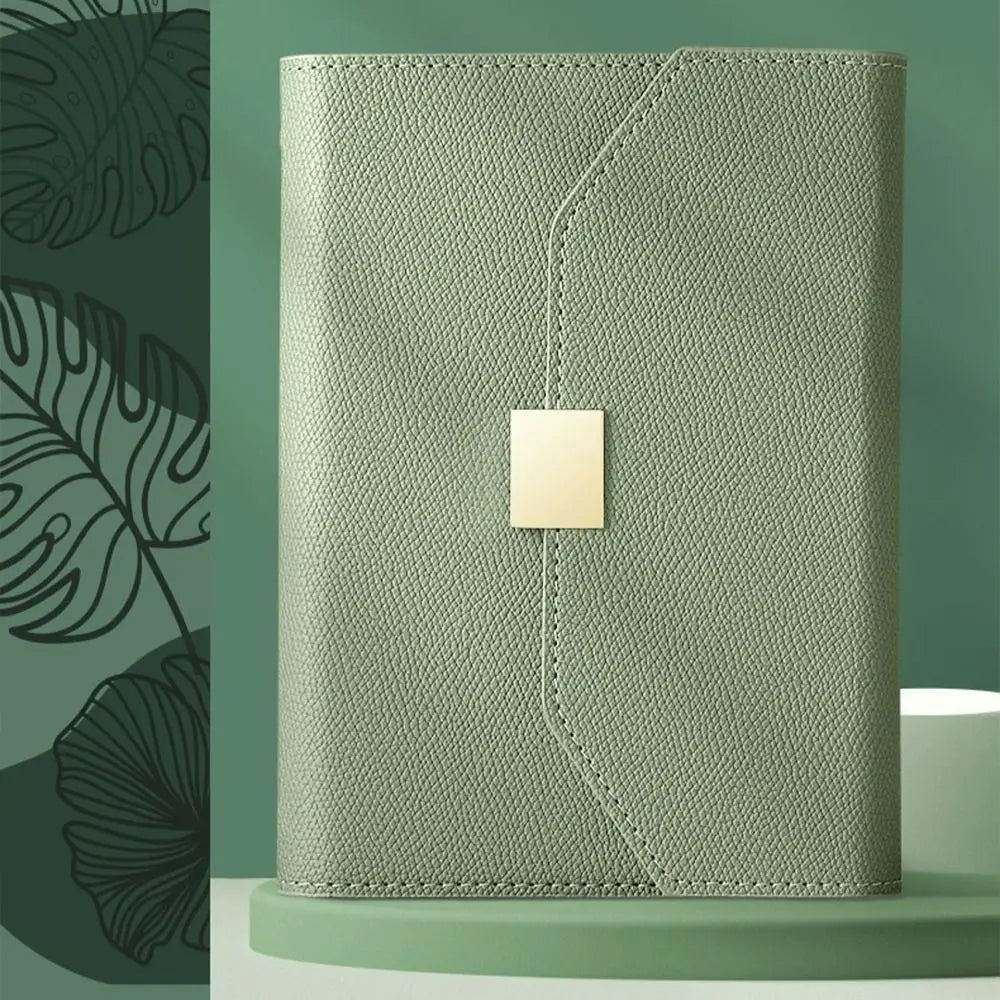 Minimalist PU Leather A5/A6 Binder Notebook – DIY Agenda Planner & Journal