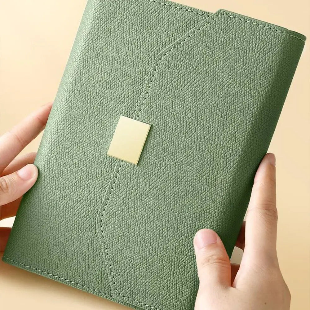Minimalist PU Leather A5/A6 Binder Notebook – DIY Agenda Planner & Journal