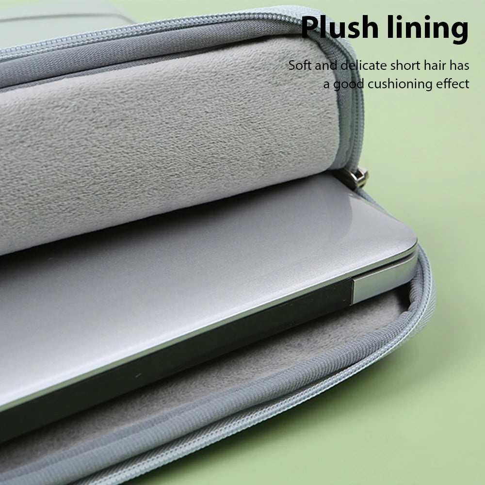 Waterproof Laptop Briefcase with Plush Lining – Unisex Minimalist Business Bag for MacBook & Tablets