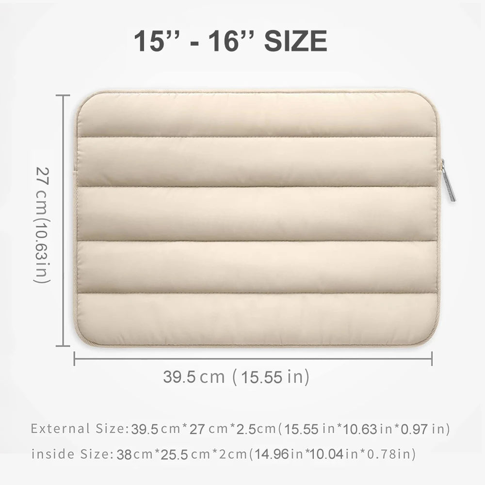Sleek & Protective Puffy Laptop Sleeve – Lightweight and Stylish for Everyday Use
