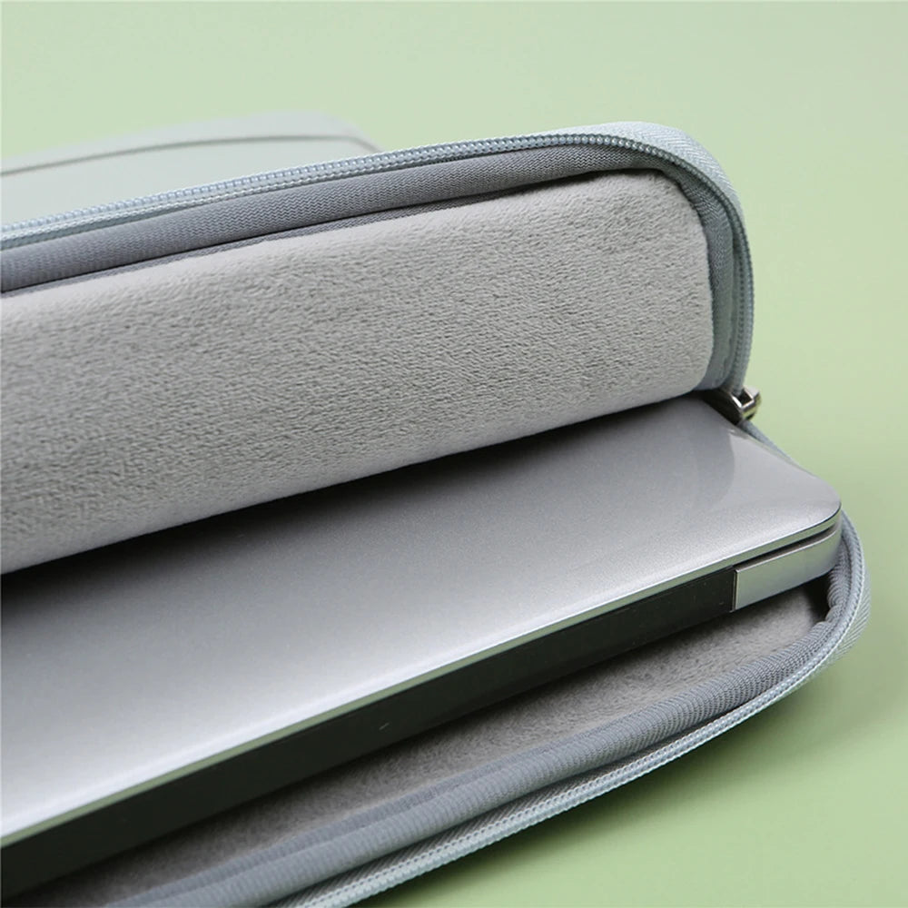 Waterproof Laptop Briefcase with Plush Lining – Unisex Minimalist Business Bag for MacBook & Tablets